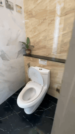 Gas station restroom unique cubicles (4)