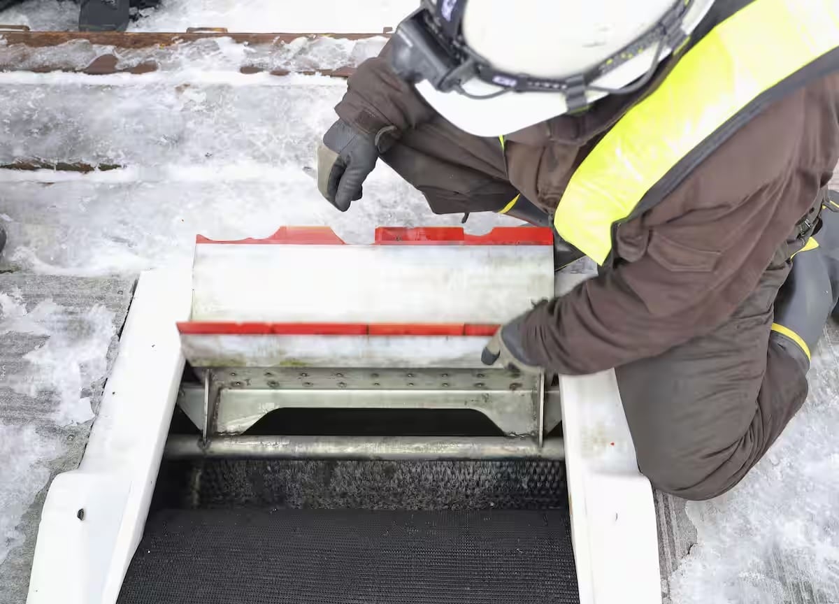 arm trapped ski lift brush