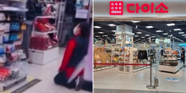 Daiso staff in Korea kneels to apologise after customer gets upset over warning to running child