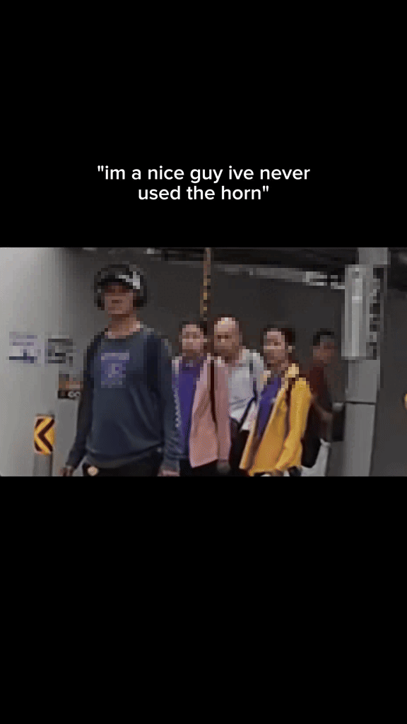 motorcyclist pedestrians