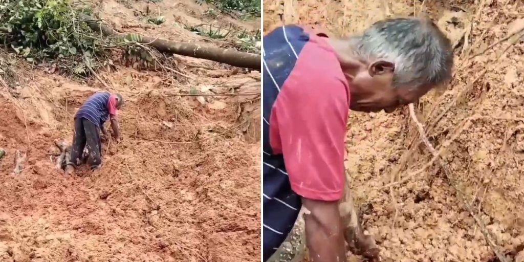 father landslide missing daughter