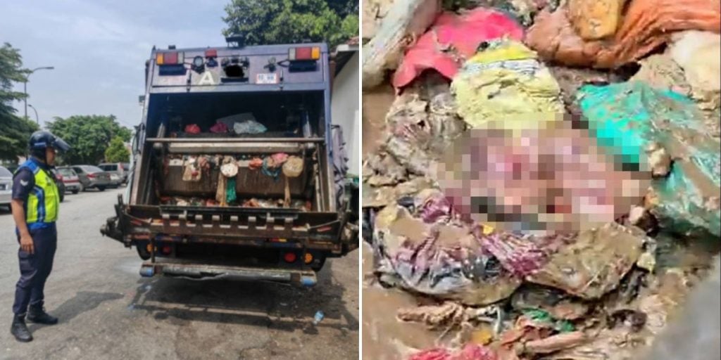 fetus found garbage truck