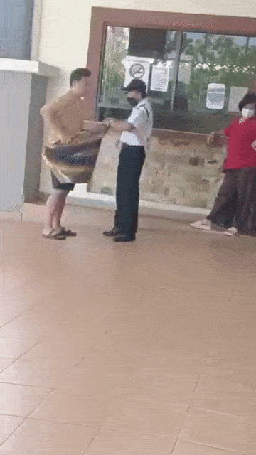 guard sarong government building assist