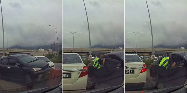 Police officer in M'sia rips car door open with bare hands to stop fleeing suspects