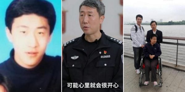 police officer pretending son