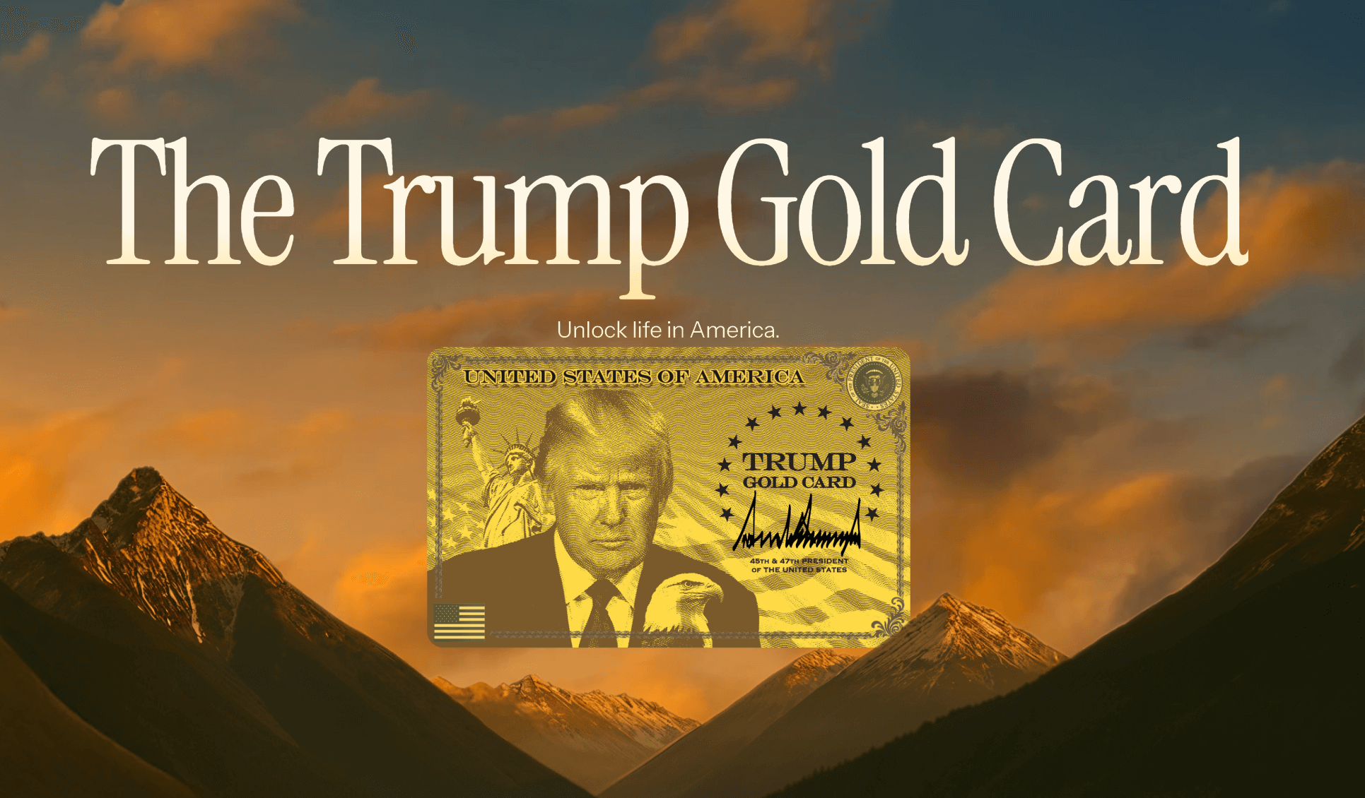 trump gold card