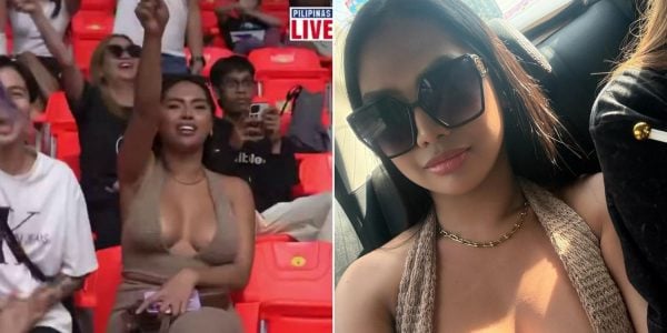 Cheering fan suffers wardrobe malfunction on live TV during SEA Games
