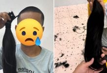 woman deceived shaving head