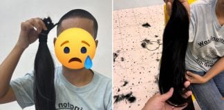 woman deceived shaving head