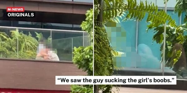 Couple seen engaging in lewd behaviour on public balcony in Woodlands for over an hour