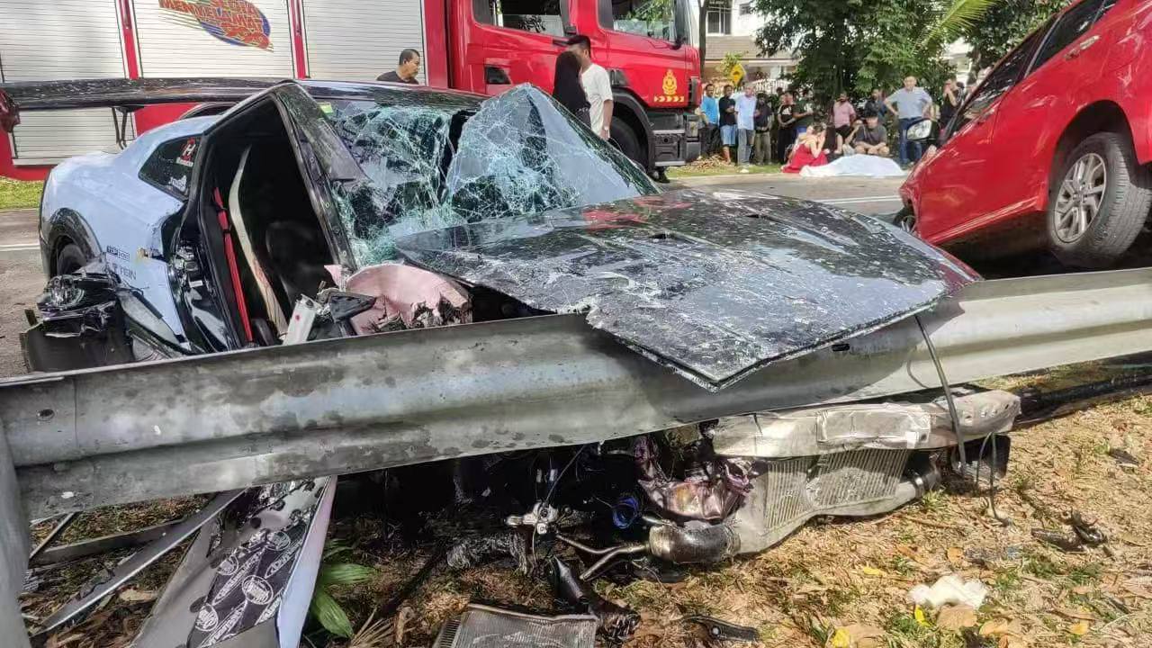 Nissan gt-r crashed johor