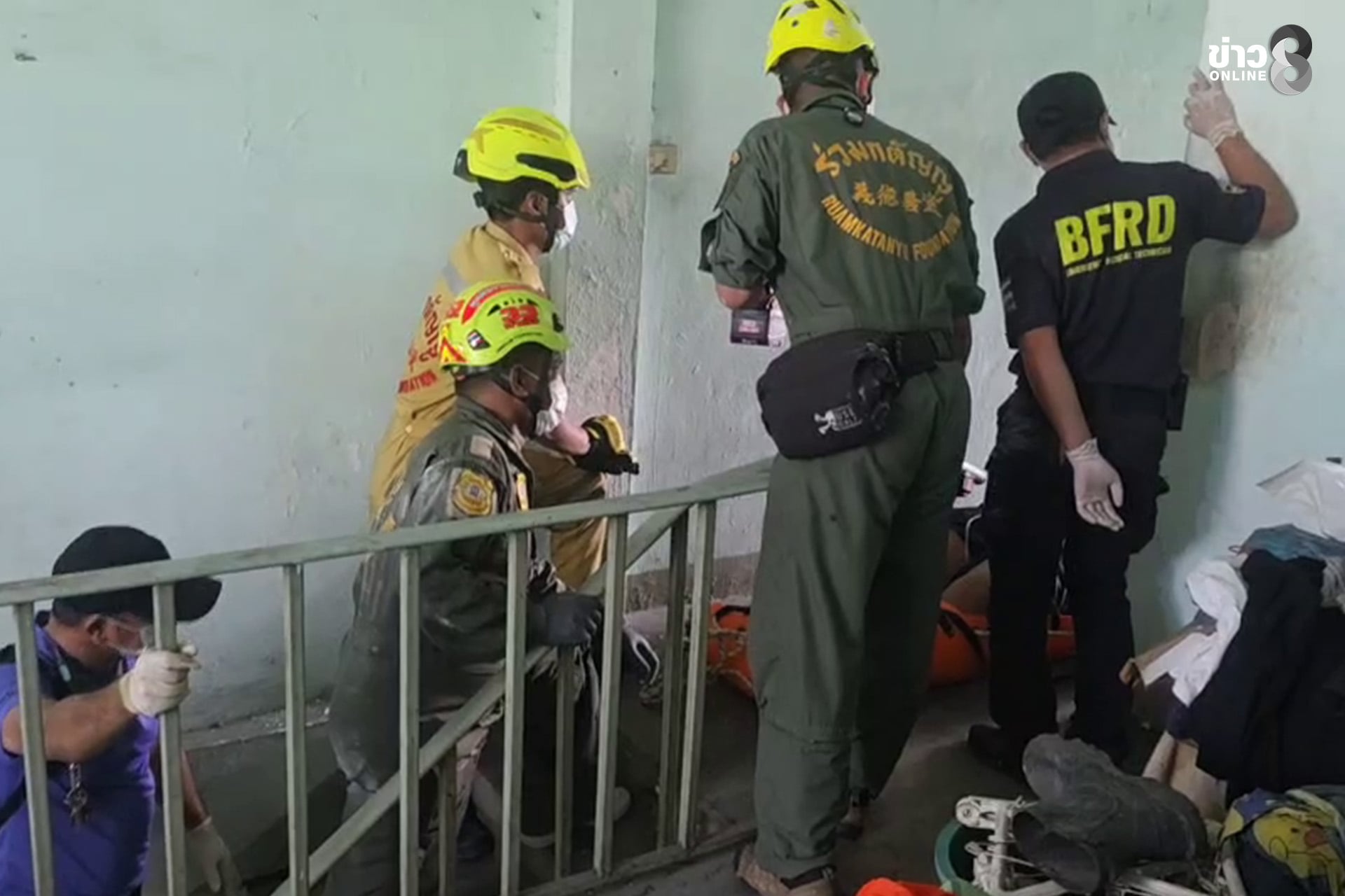 200kg man rescued thailand