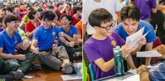 students celebrate results