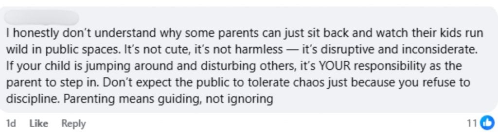 parents responsibility comment