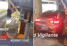 man opening carpark gantry