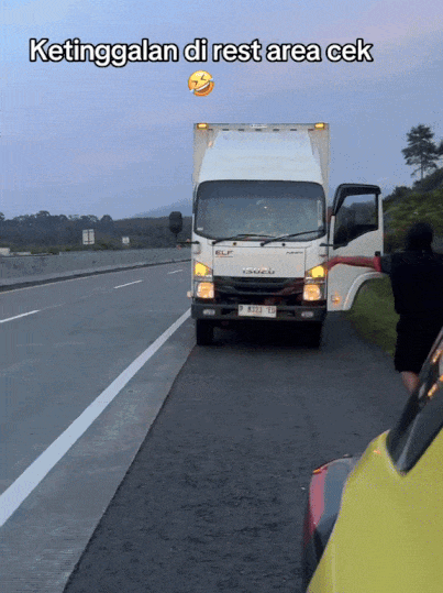 Helper left behind rest stop