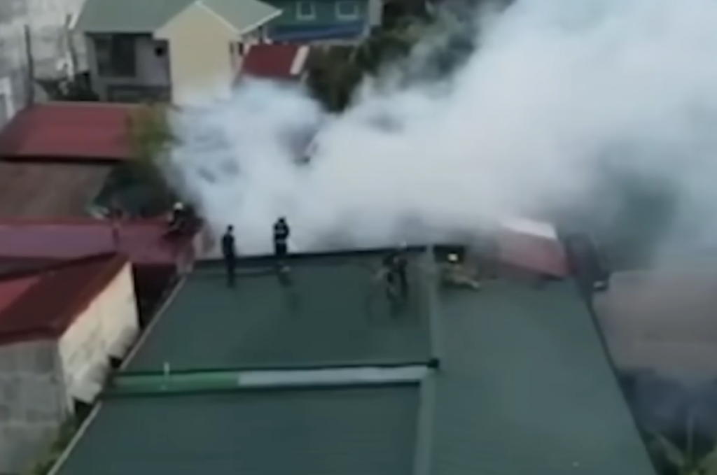 boy autism burning home