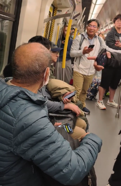 elderly man punched passenger