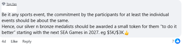 incentivise athletes with small payout