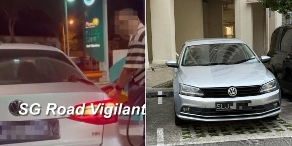 S'pore PR who allegedly taped over licence plate to pump RON95 found, car spotted in Yishun