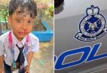 boy slapped walking slowly