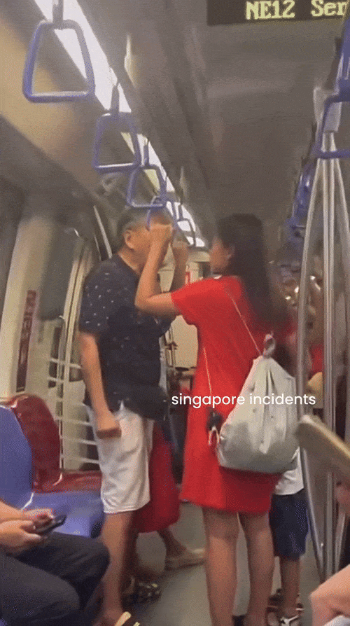 MRT argument son scolded