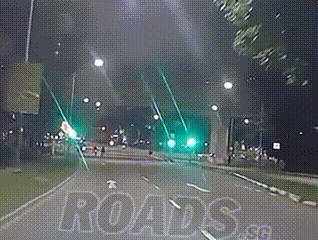 cyclist swerving around on the road