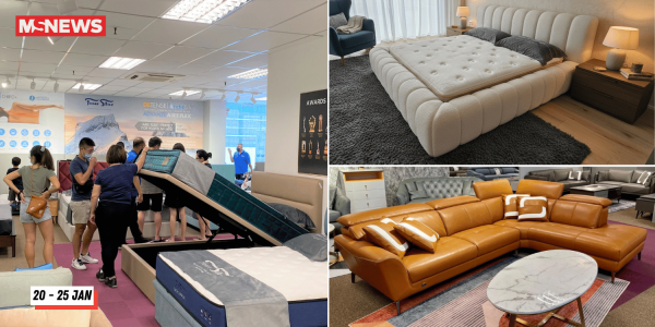 Four Star CNY sale has up to 75% off premium mattresses & sofas, with trade-in rebates of up to S$288