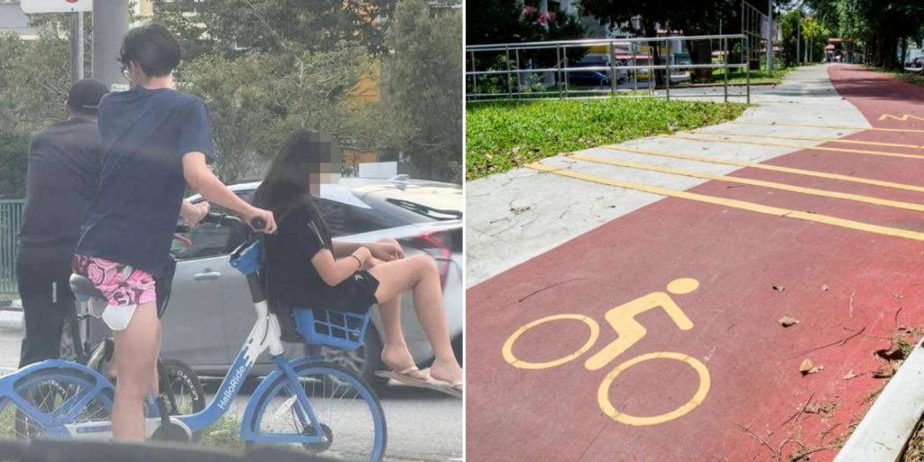 girl sitting bicycle basket