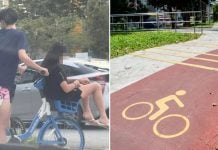girl sitting bicycle basket