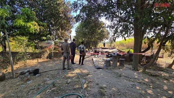 man burned fire cold