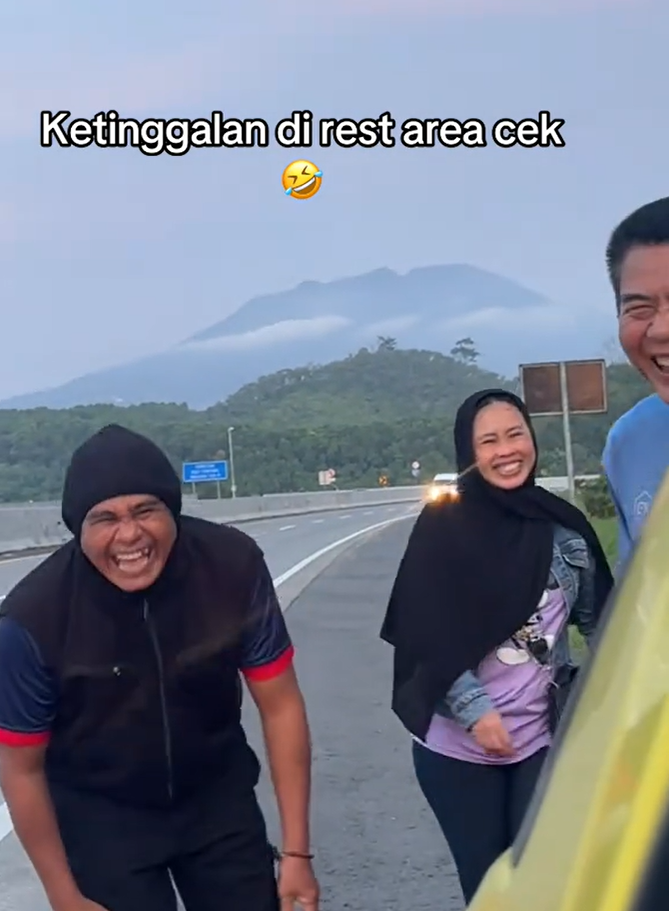 helper left behind rest stop