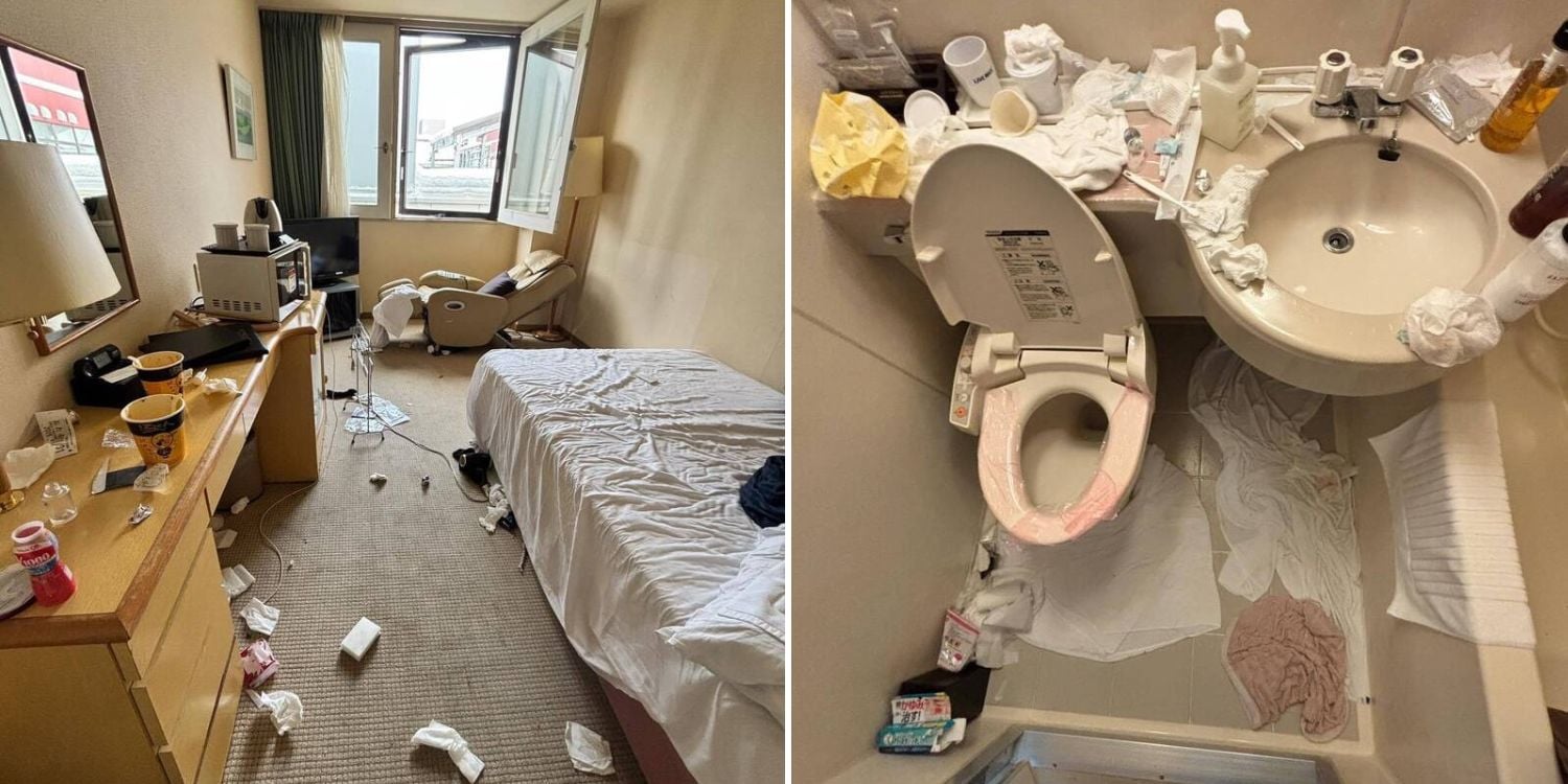 hotel employee room garbage