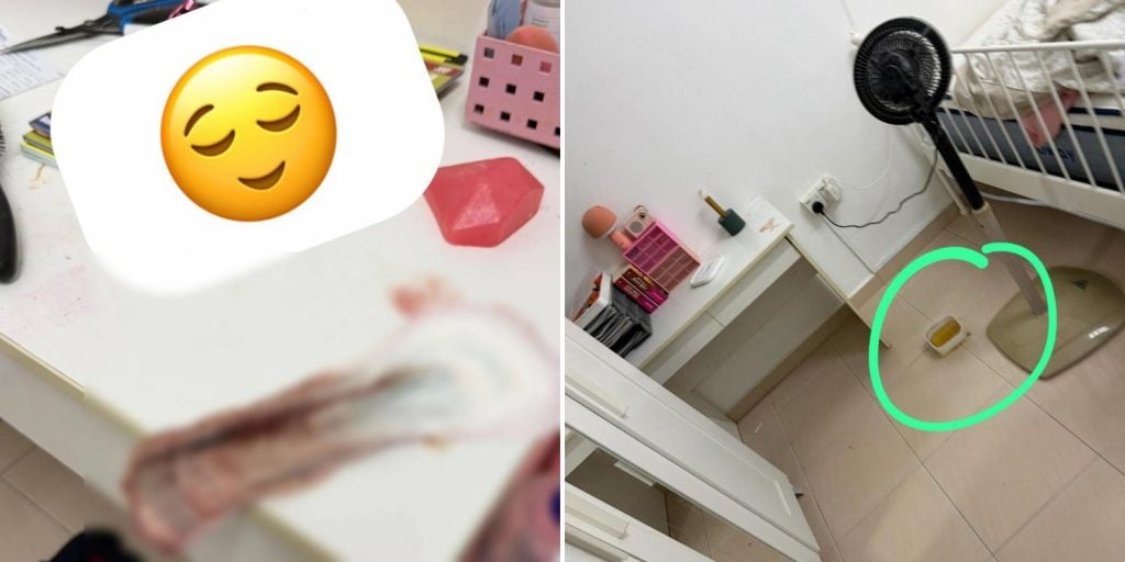 housemate used sanitary pad