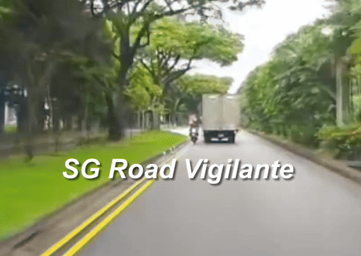 motorcyclist lorry grass