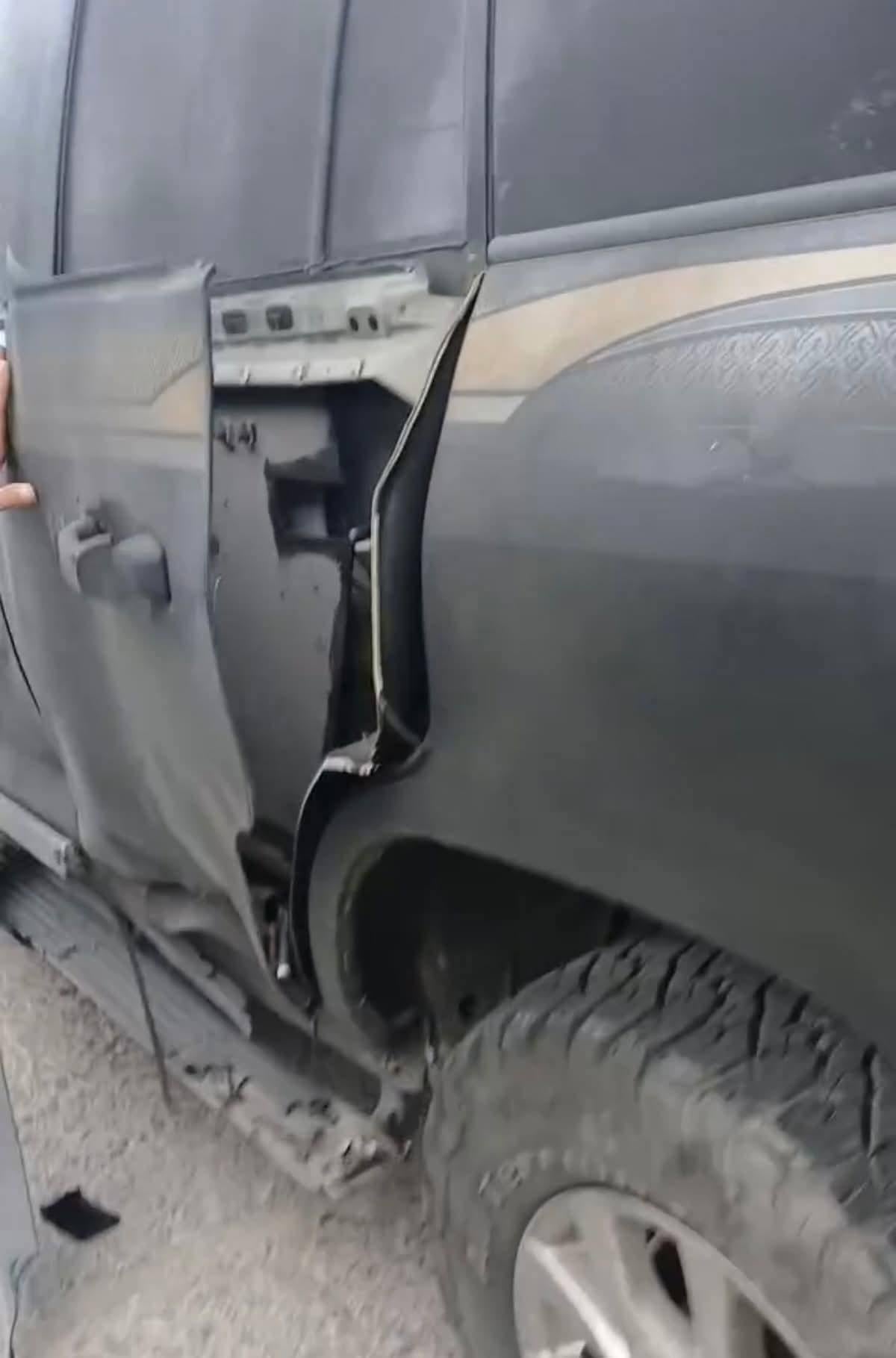 mayor gunmen vehicle rocket damage