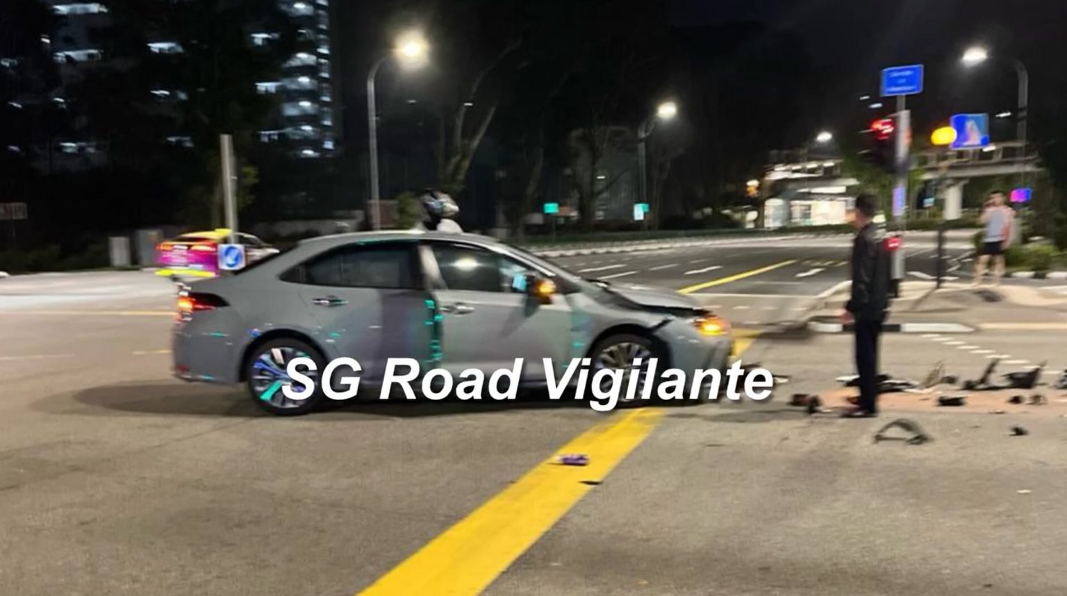 Motorcyclist sent flying after crashing into car while running red ...