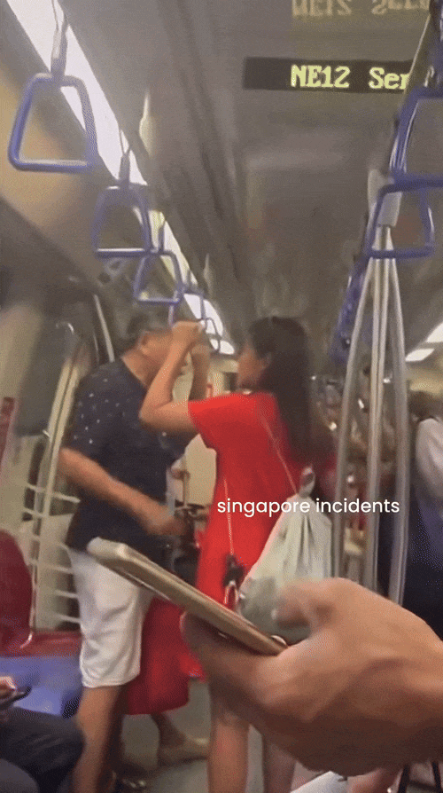 MRT argument son scolded