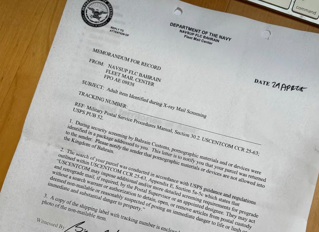 sex store warning government letter