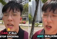 smoking walking