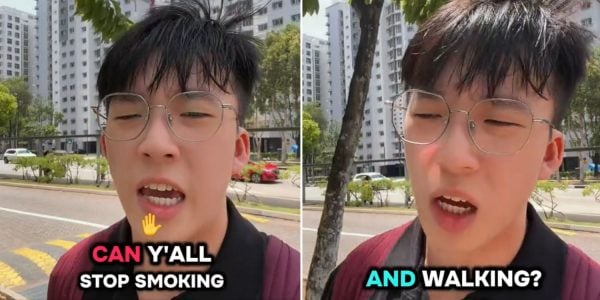 smoking walking