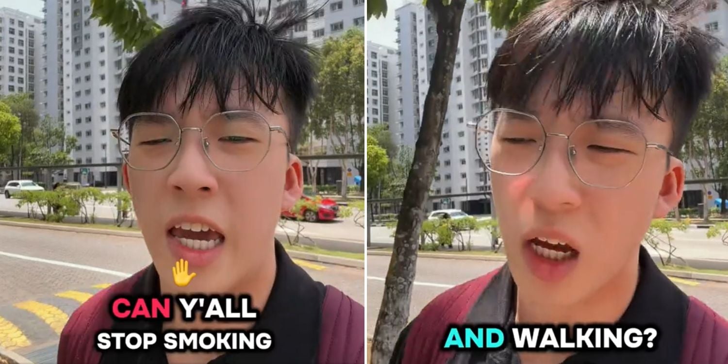 smoking walking