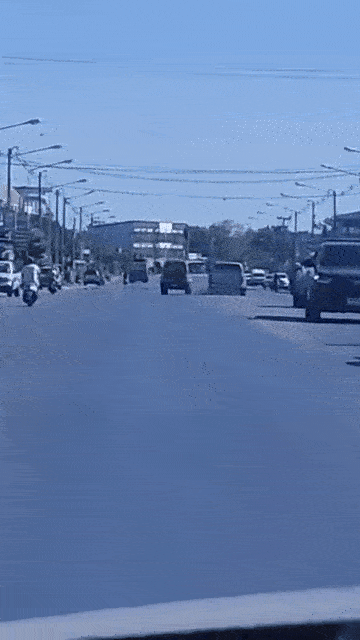 soldier road rage swerve