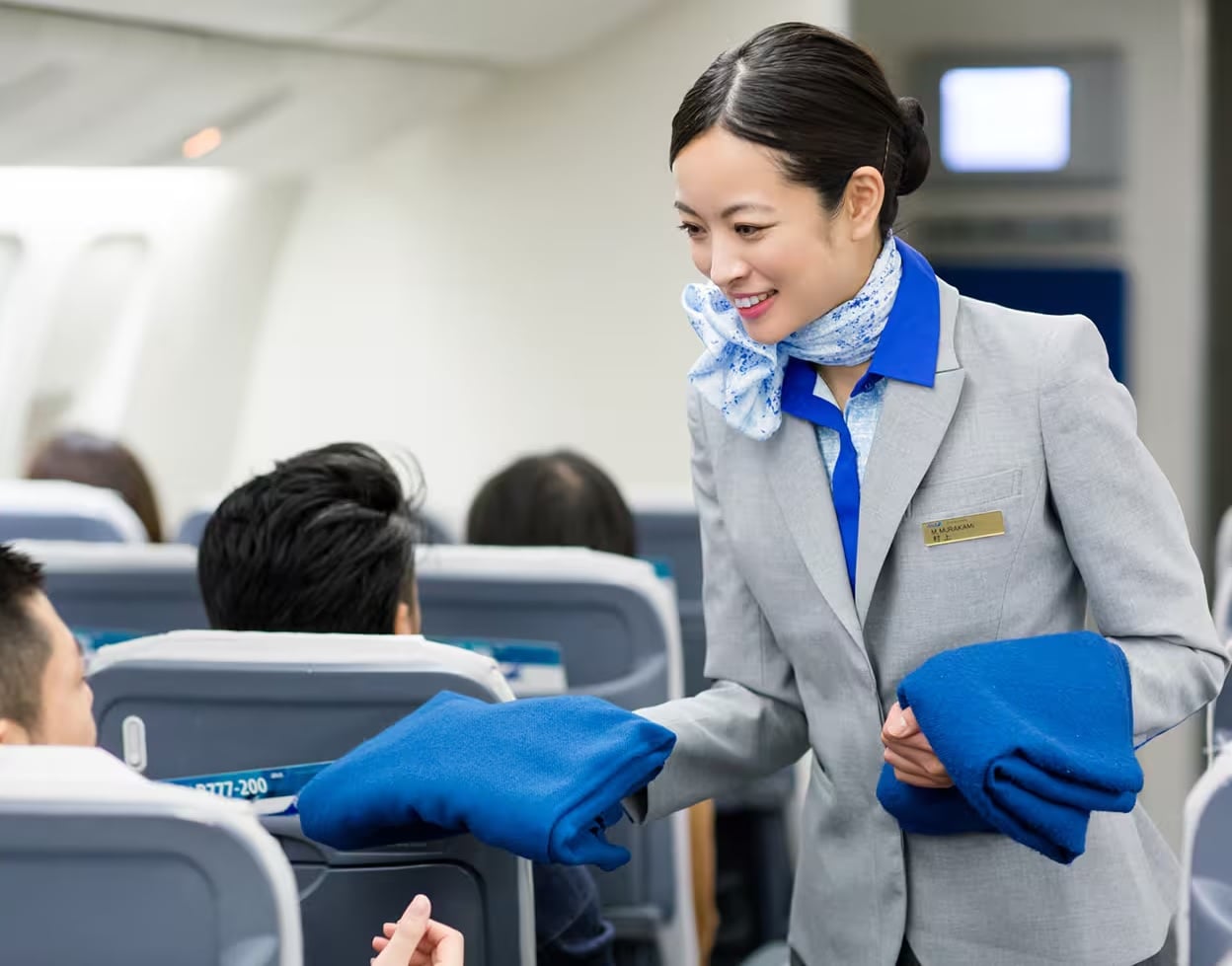 woman escape molester plane attendant