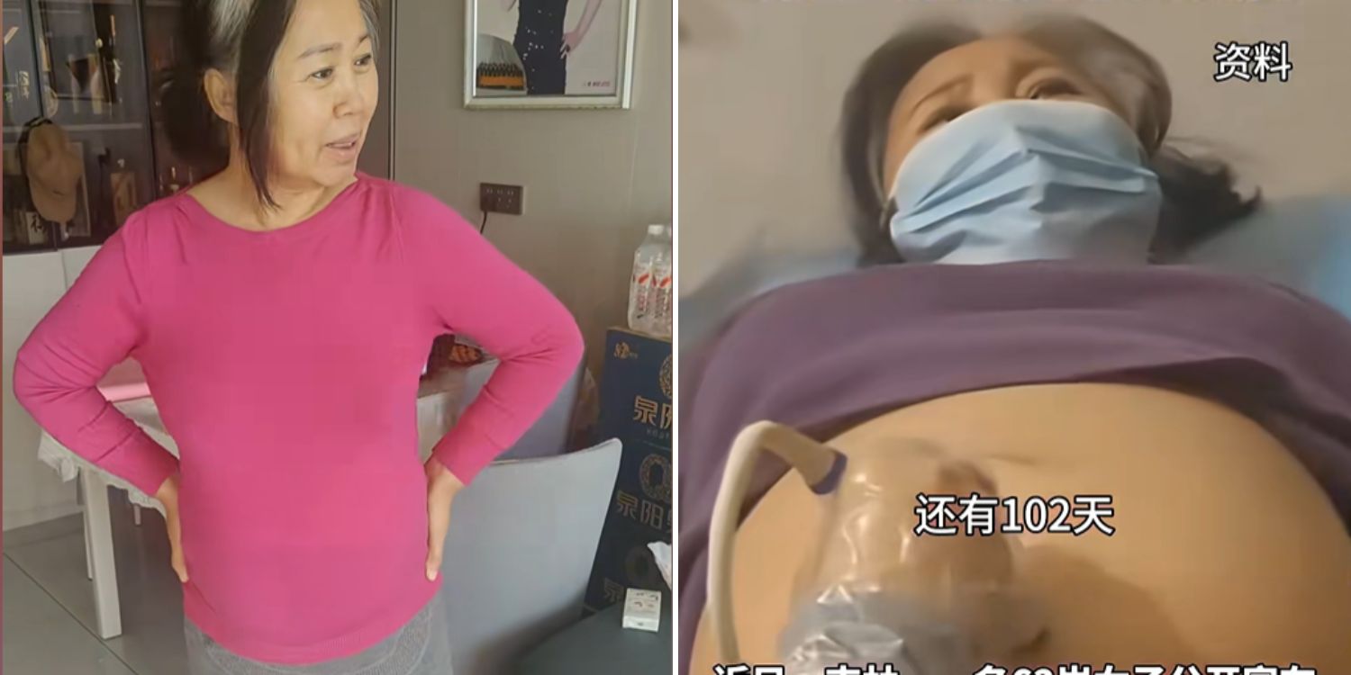 woman pregnant ivf old age