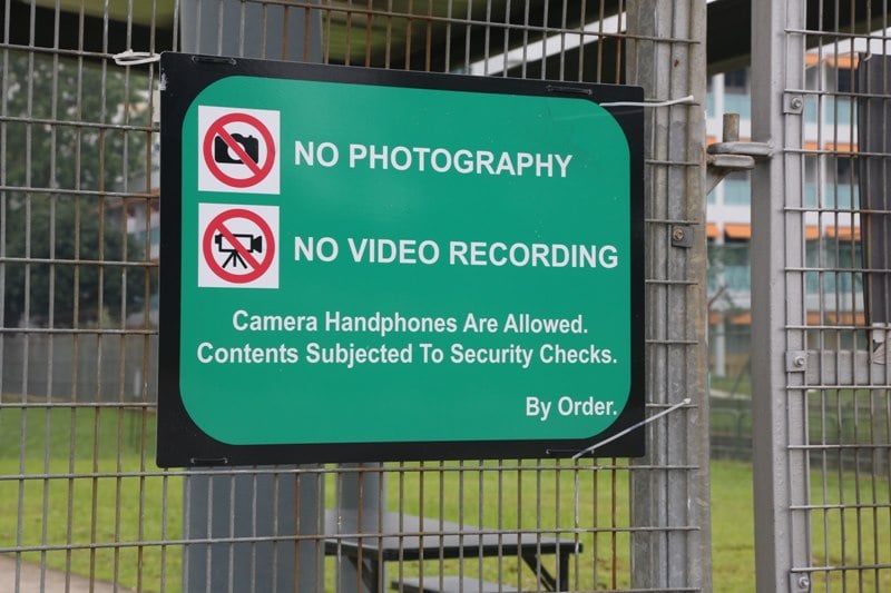 no photo or video in camp