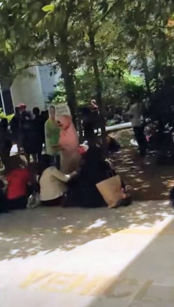 group of migrant workers gathering