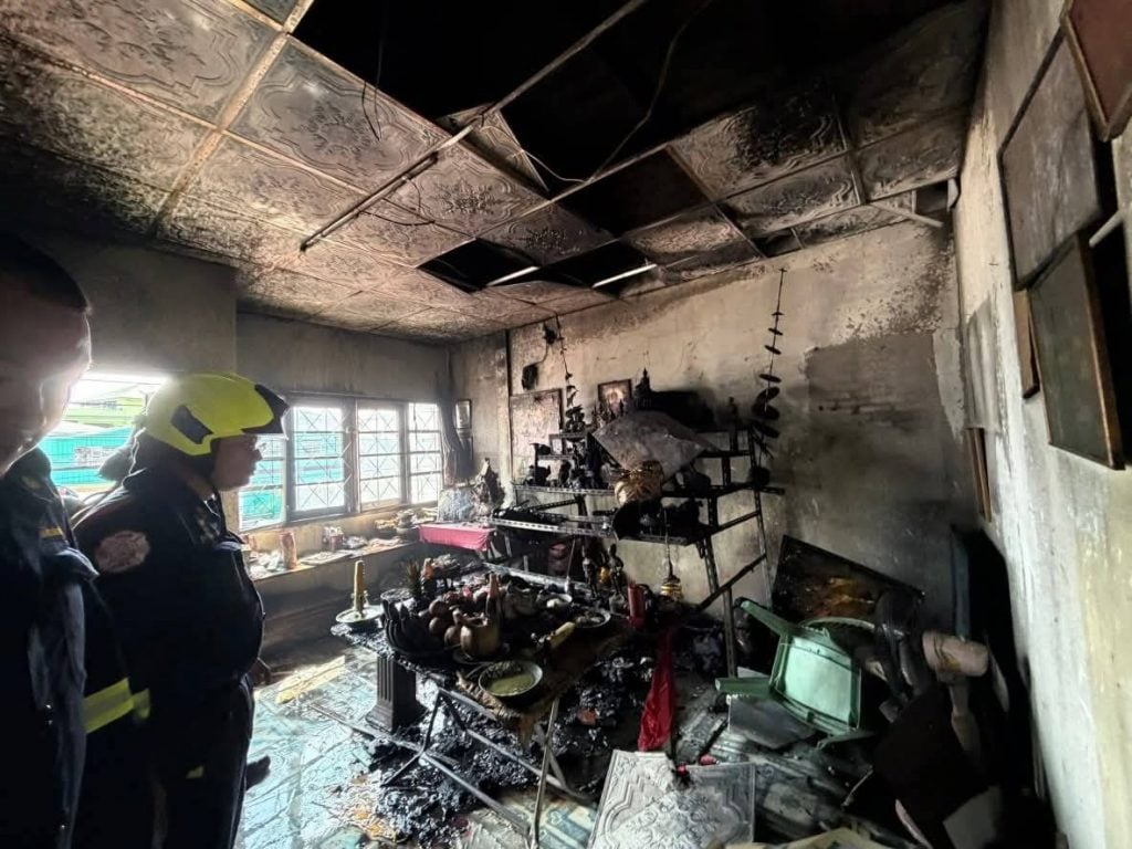 candles townhouse fire thailand