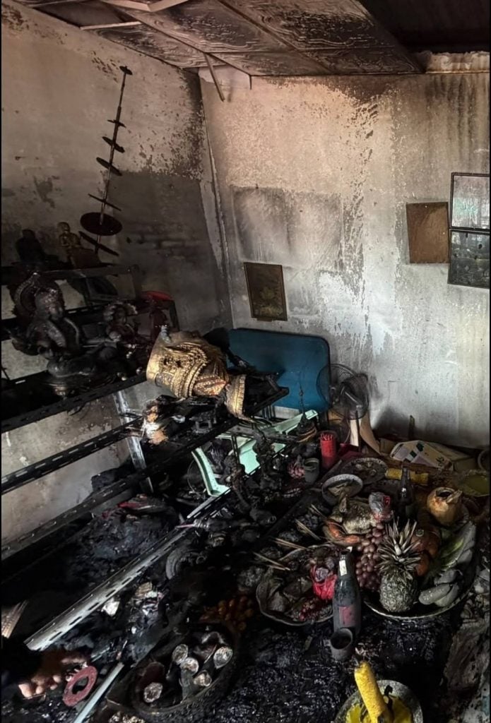 candles townhouse fire thailand