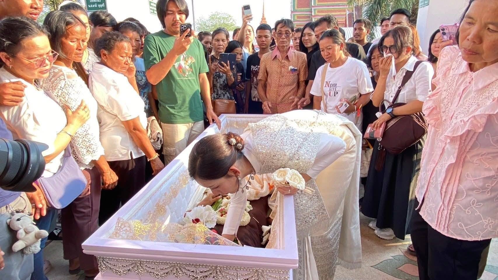 bride farewell fiancé funeral